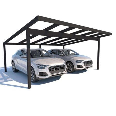 Pultdachcarport S400 – Polycarbonat